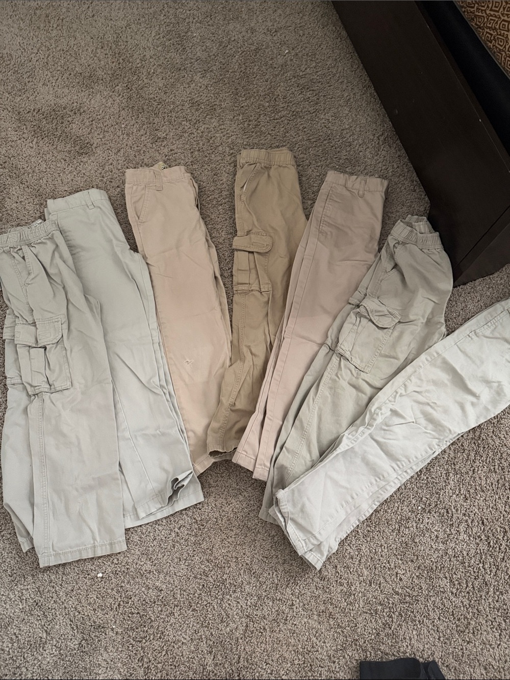 The Children's Place Boys Neutral Cargo & Chino Pants - Beige, Tan, Light Gray